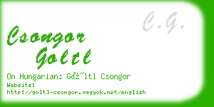 csongor goltl business card